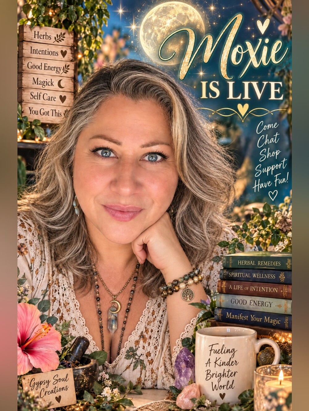 MOXIE IS LIVE!! GIVE THIS FLYER A LIKE TO SEE WHEN I GO LIVE!🦋🌺🧿